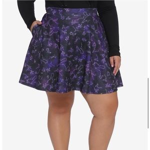 Hot topic purple constellation skater skirt